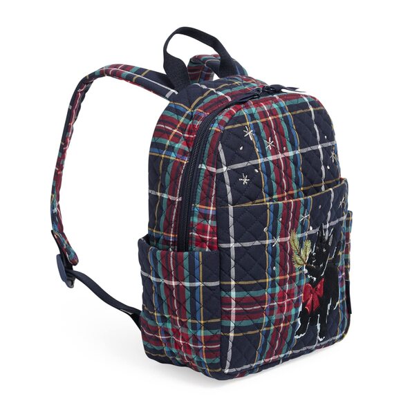 4657 Cotton Small Backpack, Scottie Dog - Recycled Cotton, One Size